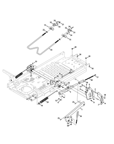 Deck Lift Diagram and Parts List for Z-FORCEL48 (17CSDALB009-17CSDALB010)(2015) Cub Cadet Lawn Tractor